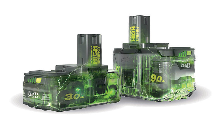 Batterie HIGH ENERGY 3,0 et 9,0 Ah RYOBI